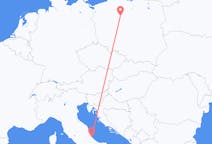 Flyg från Pescara, Italien till Bydgoszcz, Polen