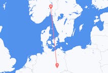 Flyg från Oslo, Norge till Leipzig, Tyskland