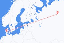 Flights from Ukhta, Russia to Billund, Denmark