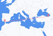 出发地 西班牙从赫雷斯目的地 土耳其特拉布宗的航班