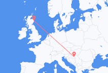 Flights from Osijek, Croatia to Aberdeen, the United Kingdom