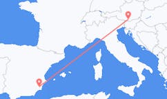 Fly fra Klagenfurt til Murcia