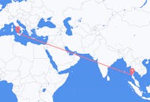 Flights from Kawthaung Township, Myanmar (Burma) to Palermo, Italy