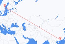 出发地 中国出发地 廣州市目的地 瑞典松兹瓦尔的航班