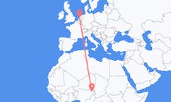 Flyreiser fra Maiduguri, til Amsterdam