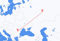 Vluchten van Boekarest, Roemenië naar Kazan, Rusland