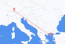 Flyg från Friedrichshafen till Lemnos