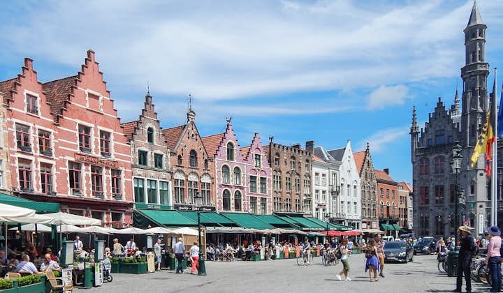 Photo of market square in Bruges in Belgium