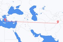 Flights from Saidu Sharif, Pakistan to Santorini, Greece