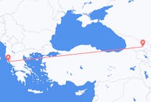 Loty z Tbilisi, Gruzja do Korfu, Grecja