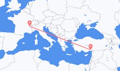 Flights from Adana, Turkey to Chambéry, France