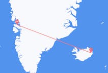 Flights from Qaarsut, Greenland to Egilsstaðir, Iceland