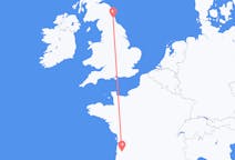 Flyrejser fra Newcastle upon Tyne, England til Bordeaux, Frankrig