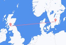 Flyrejser fra Växjö, Sverige til Glasgow, Skotland