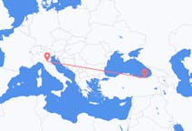 Loty z Trabzon, Turcja z Bolonia, Włochy