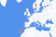 Flyg från Teneriffa, Spanien till Oslo, Norge