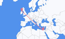 Flyg från Egypten till Nordirland