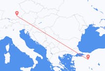 Lennot Münchenistä, Saksa Eskişehiriin, Turkki