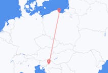 Flyg från Zagreb, Kroatien till Gdańsk, Polen