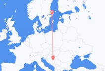 Flyreiser fra Tuzla, Bosnia-Hercegovina til Stockholm, Sverige