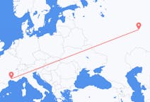 Flights from Nizhnekamsk, Russia to Nîmes, France