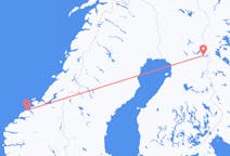 Loty z Kristiansund, Norwegia z Kuusamo, Finlandia