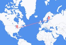 Flyrejser fra Windsor, Canada til Helsinki, Finland