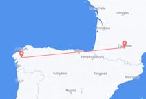 Flyreiser fra Santiago de Compostela, Spania til Toulouse, Frankrike