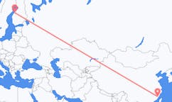 出发地 中国福州市目的地 芬兰科科拉的航班