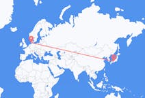 Flyreiser fra Osaka, Japan til Westerland, Tyskland
