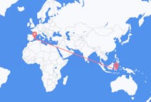 Flights from Kendari, Indonesia to Ibiza, Spain