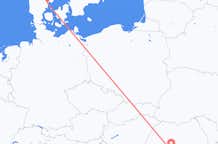 Flyg från Sibiu, Rumänien till Århus, Danmark
