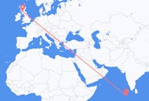 Flyreiser fra Malé, Maldivene til Glasgow, Skottland