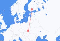 Vluchten van Kosice, Slowakije naar Helsinki, Finland
