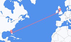 Flyg från Punta Gorda, USA till Liverpool, England