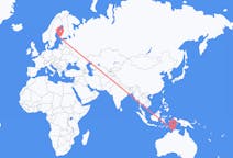 Flyrejser fra Darwin, Australien til Turku, Finland