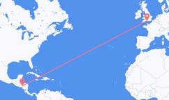 Flyreiser fra Tegucigalpa, Honduras til Bournemouth, England