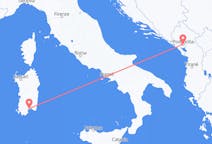 Flyreiser fra Podgorica, Montenegro til Cagliari, Italia