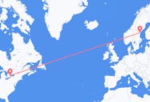 Flyreiser fra Toronto, til Sundsvall