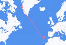出发地 格陵兰出发地 瑪尼特索克目的地 葡萄牙维拉·巴莱拉的航班