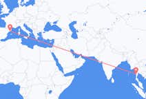 Flyrejser fra Myeik, Myanmar til Barcelona