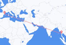 Flights from Myeik, Myanmar to Barcelona