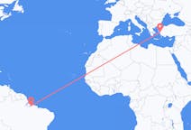 Flyreiser fra Belém, Brasil til Izmir, Tyrkia