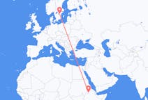 Flights from Gondar to Linköping