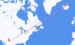 Flyreiser fra El Paso, USA til Akureyri, Island