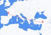 Fly fra Kahramanmaraş til Bordeaux