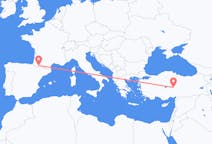 出发地 法国出发地 卢尔德目的地 土耳其開塞利的航班