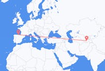 Vluchten van Doesjanbe, Tadzjikistan naar Santander, Spanje