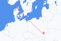 Flyreiser fra Rzeszow, Polen til Aalborg, Danmark