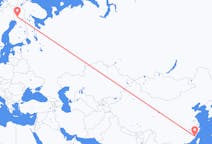 Flyreiser fra Fuzhou, Kina til Rovaniemi, Finland